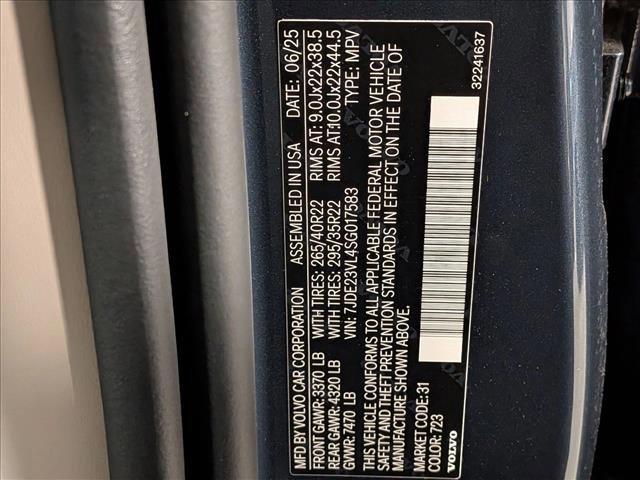 new 2025 Volvo EX90 car, priced at $84,797