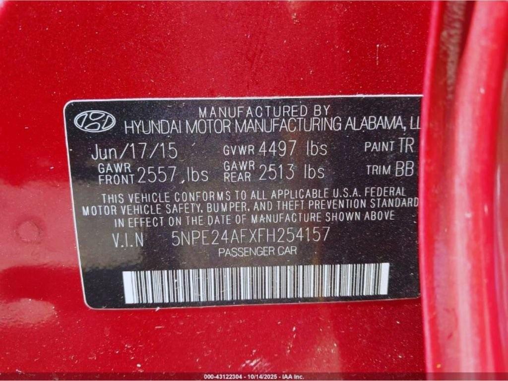 used 2015 Hyundai Sonata car, priced at $9,091