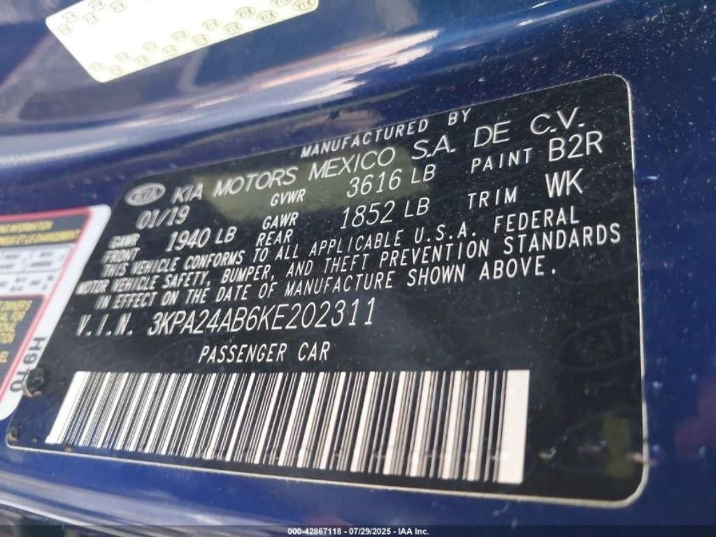 used 2019 Kia Rio car, priced at $11,391