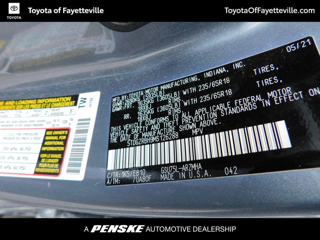 used 2021 Toyota Highlander car, priced at $29,974