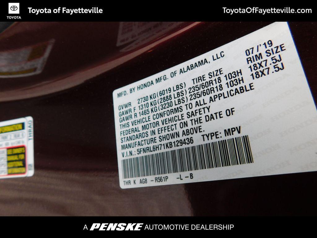 used 2019 Honda Odyssey car, priced at $24,990