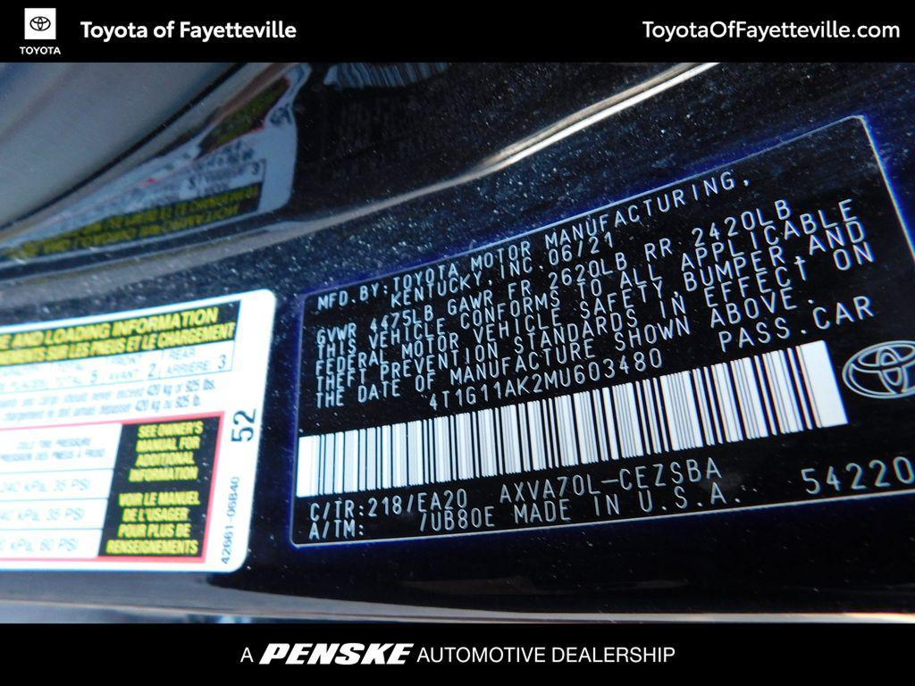 used 2021 Toyota Camry car, priced at $20,884