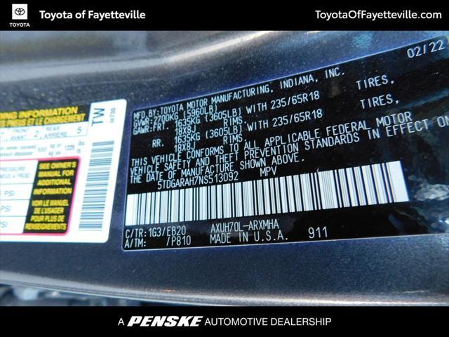 used 2022 Toyota Highlander Hybrid car, priced at $41,995