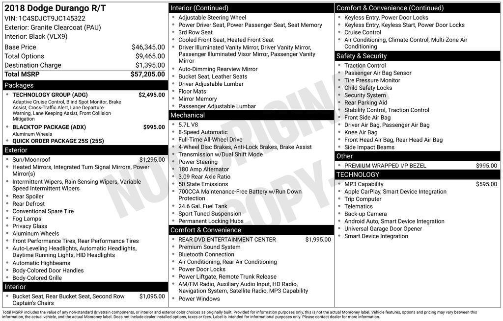 used 2018 Dodge Durango car, priced at $23,700