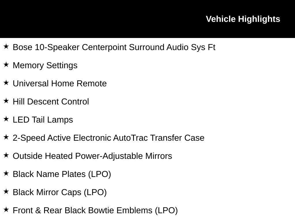 new 2026 Chevrolet Tahoe car, priced at $73,132