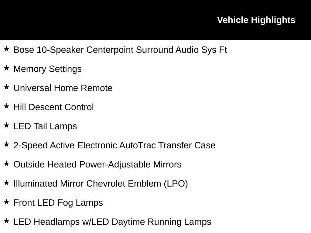 new 2026 Chevrolet Tahoe car, priced at $71,957