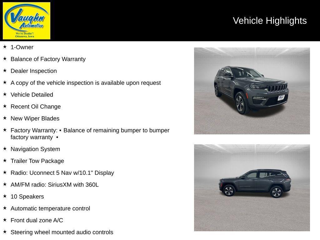 used 2024 Jeep Grand Cherokee 4xe car, priced at $31,799
