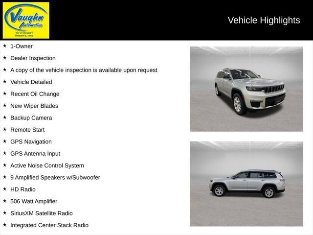 used 2022 Jeep Grand Cherokee L car, priced at $33,899
