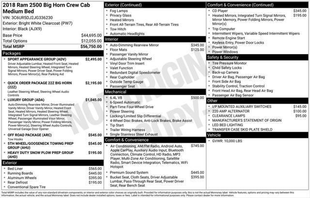 used 2018 Ram 2500 car