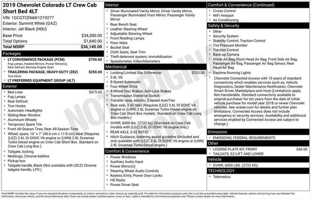 used 2019 Chevrolet Colorado car, priced at $27,999
