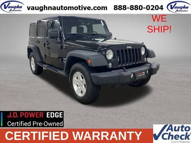 used 2017 Jeep Wrangler Unlimited car, priced at $21,999