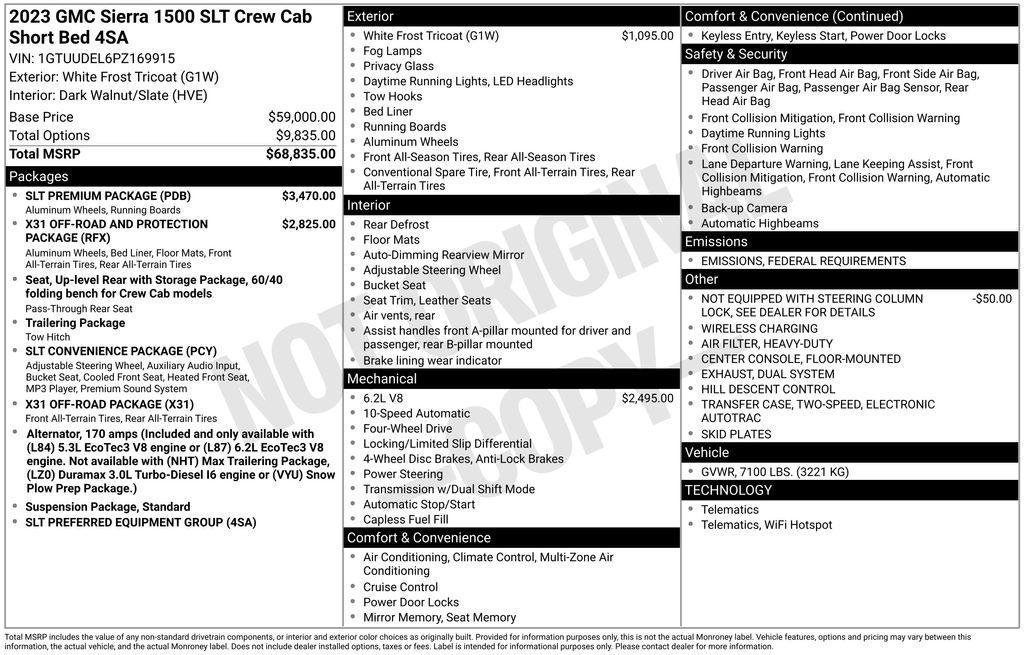 used 2023 GMC Sierra 1500 car, priced at $44,499
