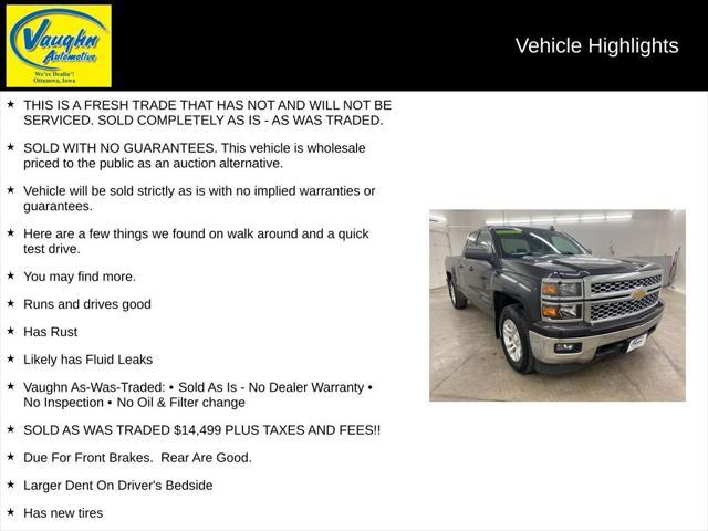 used 2015 Chevrolet Silverado 1500 car, priced at $14,499