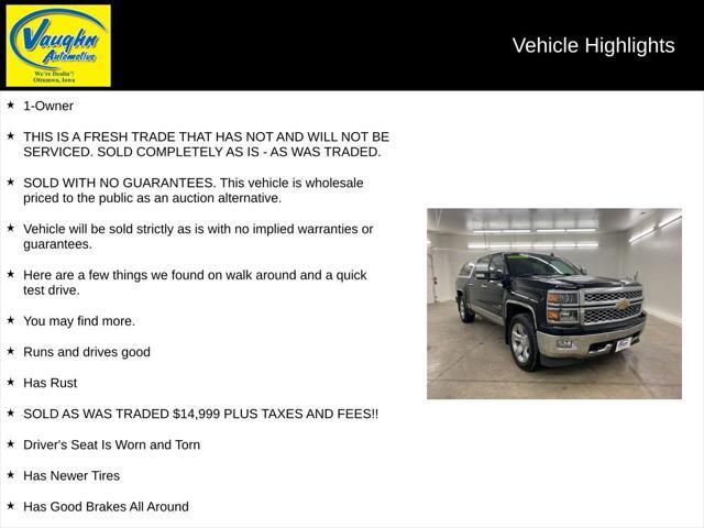 used 2014 Chevrolet Silverado 1500 car, priced at $14,999