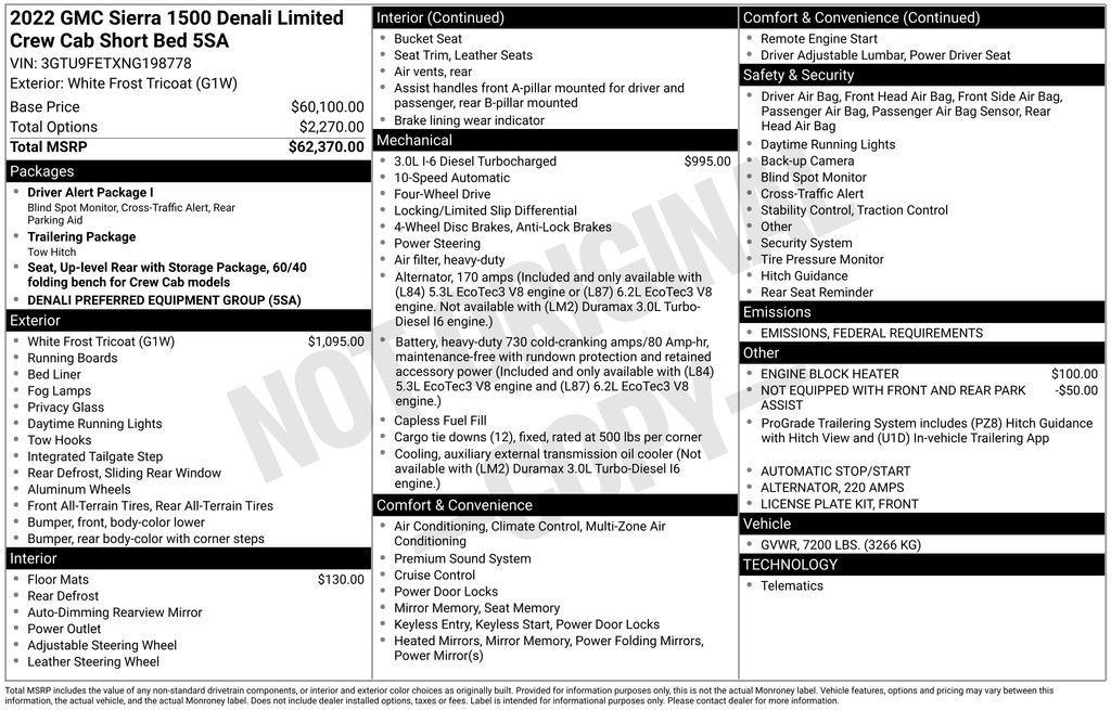 used 2022 GMC Sierra 1500 car, priced at $33,399