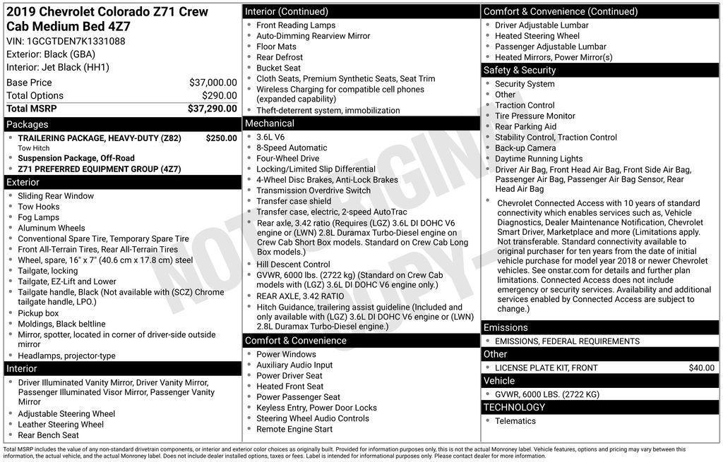 used 2019 Chevrolet Colorado car, priced at $22,499