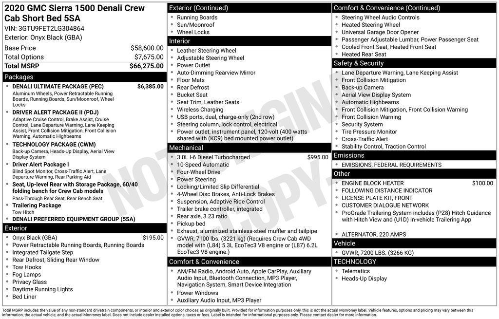 used 2020 GMC Sierra 1500 car, priced at $38,399
