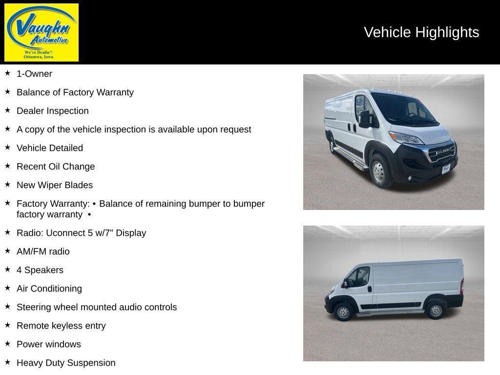 used 2023 Ram ProMaster 2500 car, priced at $29,999