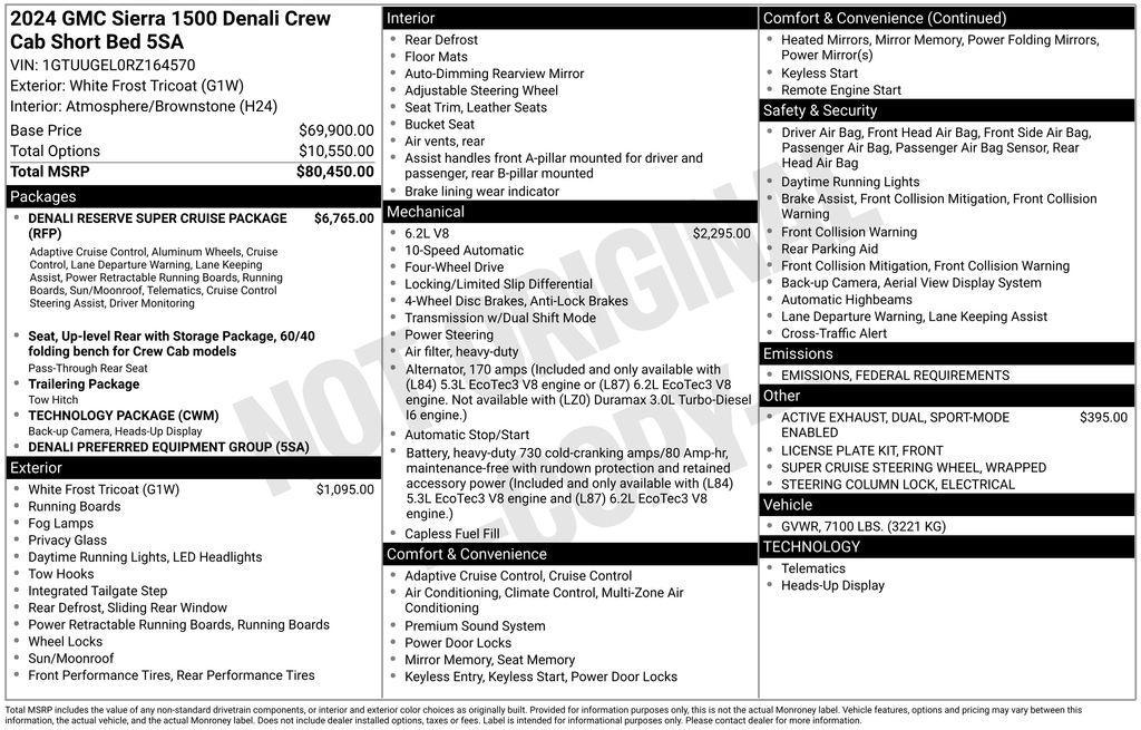 used 2024 GMC Sierra 1500 car, priced at $53,499