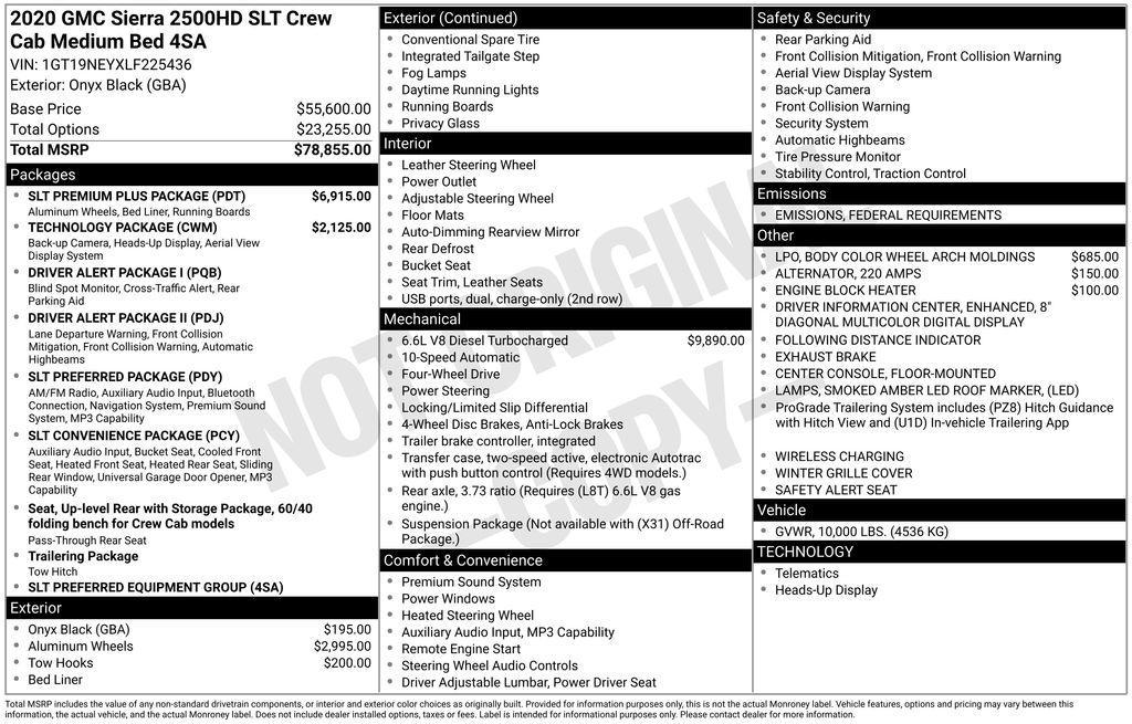 used 2020 GMC Sierra 2500 car, priced at $42,499