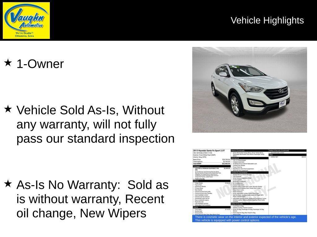 used 2013 Hyundai Santa Fe car, priced at $6,000