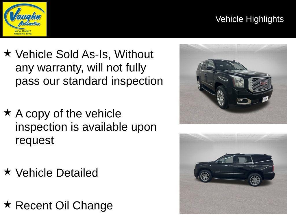 used 2017 GMC Yukon car, priced at $17,999