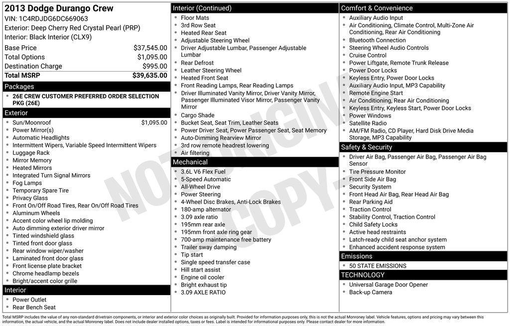 used 2013 Dodge Durango car, priced at $11,000