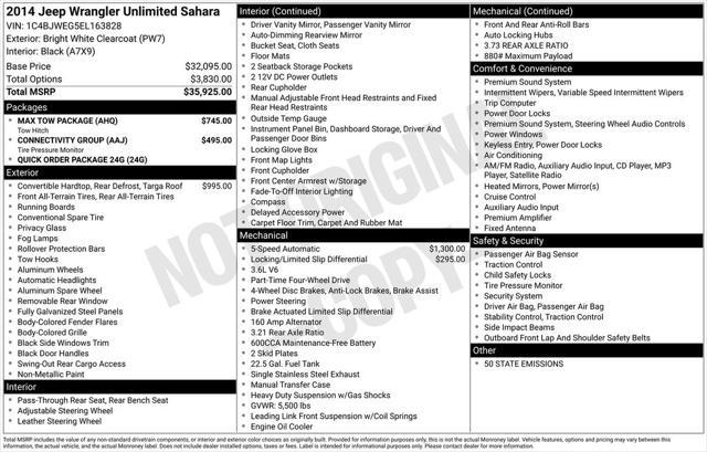 used 2014 Jeep Wrangler Unlimited car, priced at $11,799