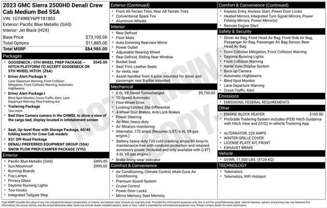 used 2023 GMC Sierra 2500 car, priced at $66,999