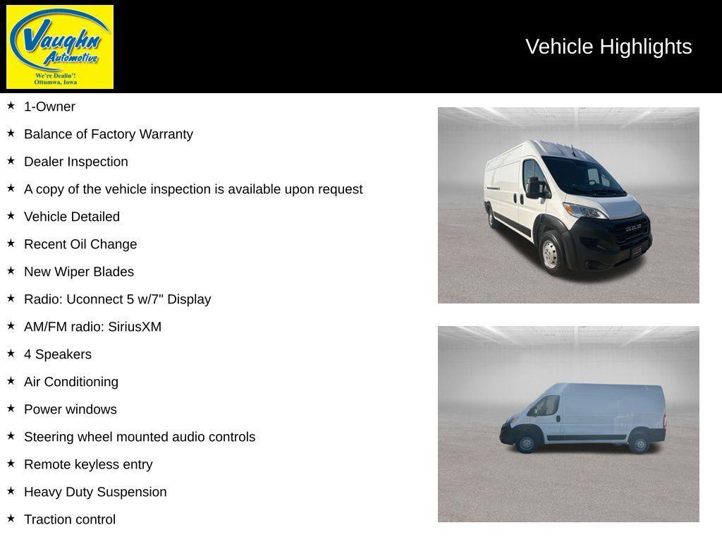 used 2023 Ram ProMaster 2500 car, priced at $29,999