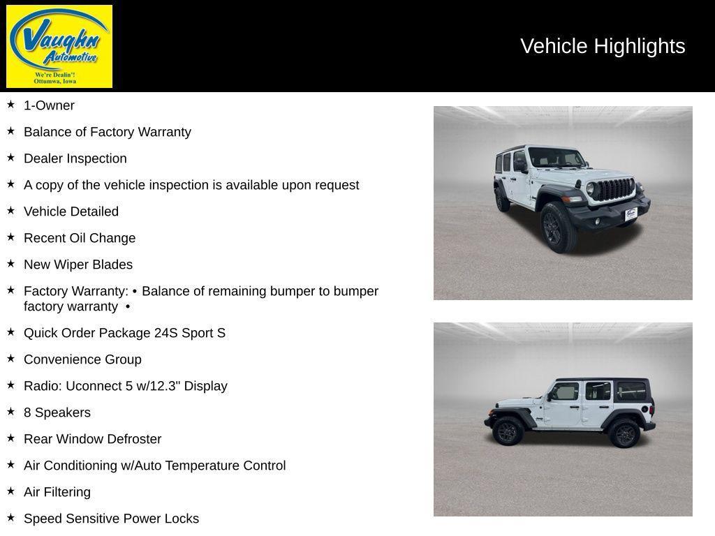 used 2024 Jeep Wrangler car, priced at $35,299