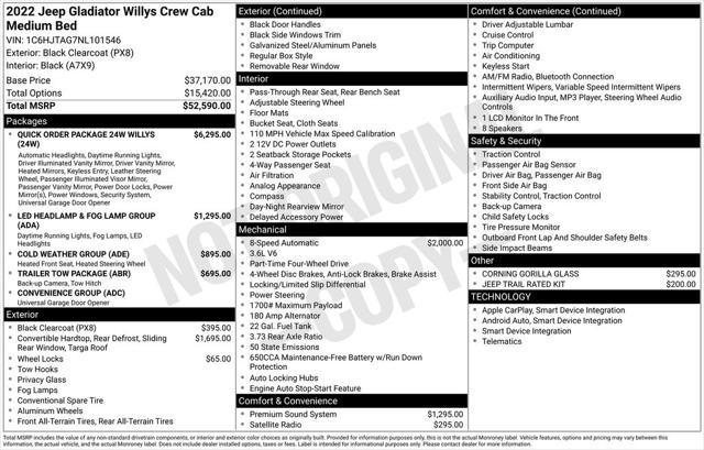 used 2022 Jeep Gladiator car