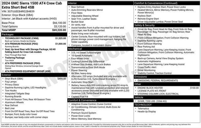 used 2024 GMC Sierra 1500 car, priced at $55,799