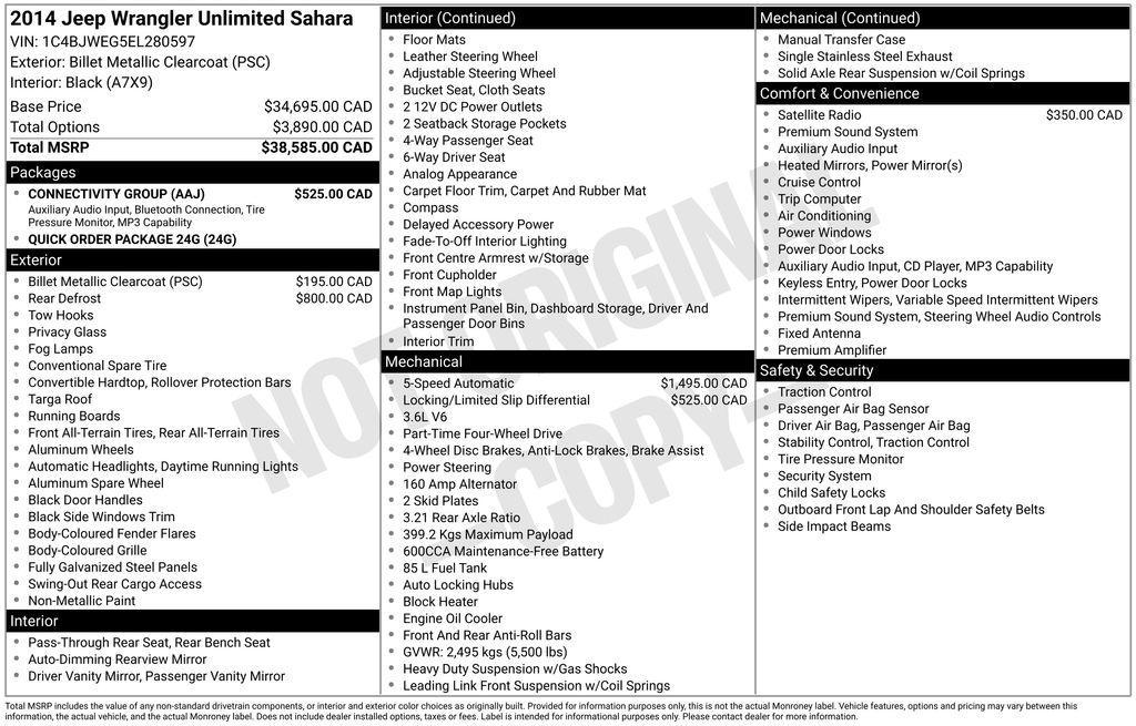 used 2014 Jeep Wrangler Unlimited car, priced at $15,499