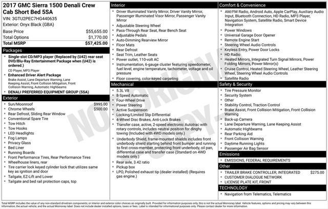 used 2017 GMC Sierra 1500 car, priced at $31,999