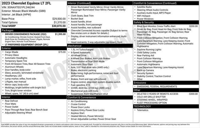 used 2023 Chevrolet Equinox car, priced at $23,599