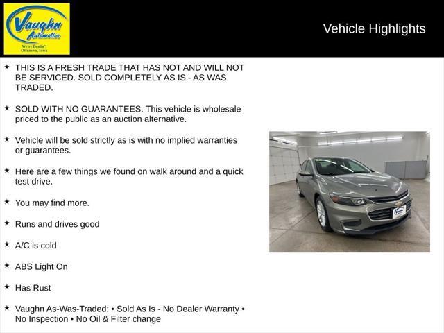 used 2017 Chevrolet Malibu car, priced at $6,500