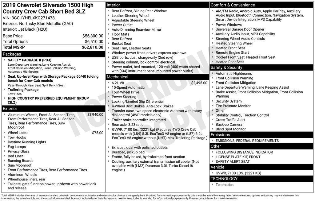 used 2019 Chevrolet Silverado 1500 car, priced at $33,999
