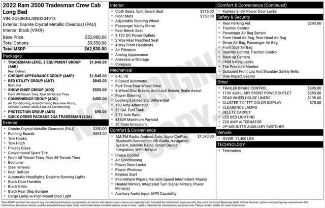 used 2022 Ram 3500 car, priced at $45,999