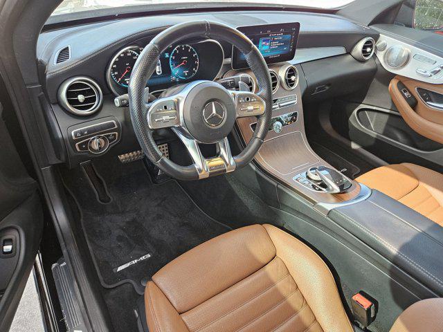 used 2021 Mercedes-Benz AMG C 43 car, priced at $39,995