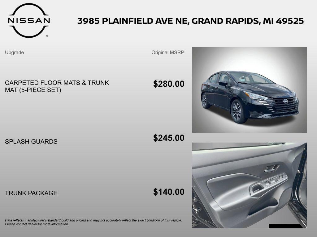 new 2025 Nissan Versa car, priced at $21,311