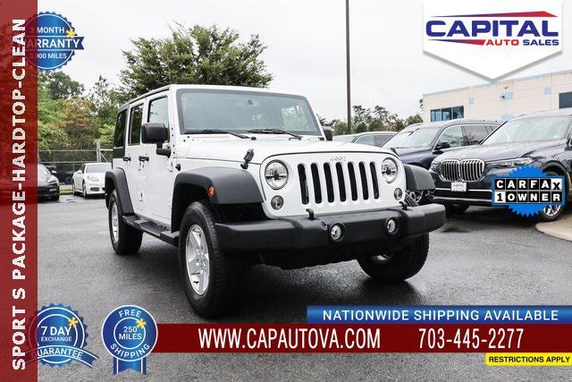 used 2017 Jeep Wrangler Unlimited car, priced at $16,995