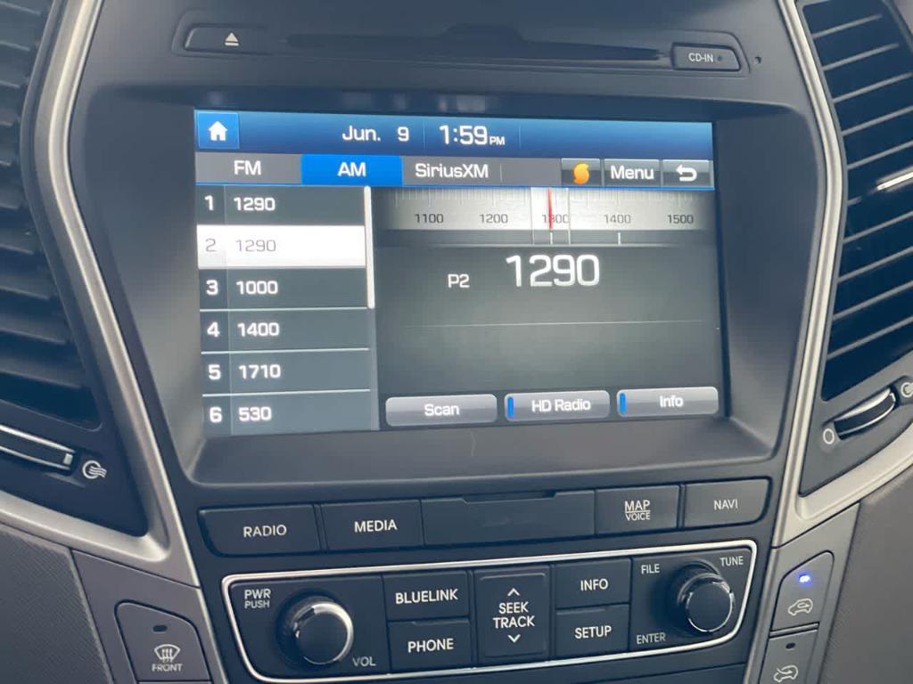 used 2017 Hyundai Santa Fe car, priced at $16,089