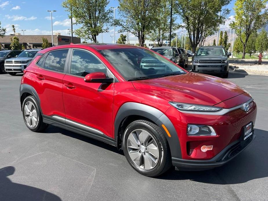 used 2021 Hyundai Kona EV car, priced at $18,976