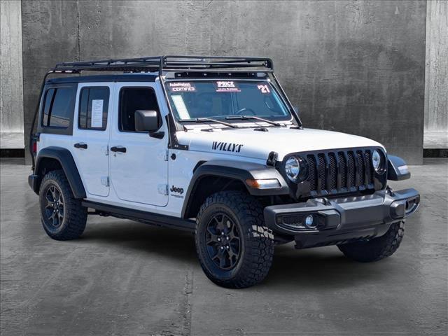 used 2021 Jeep Wrangler Unlimited car, priced at $30,495