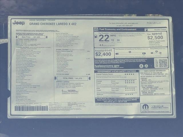 new 2025 Jeep Grand Cherokee car, priced at $36,834