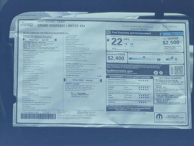 new 2025 Jeep Grand Cherokee car, priced at $46,449