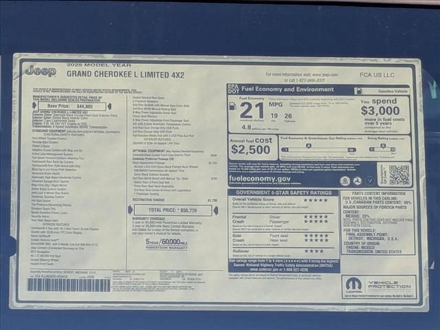 new 2025 Jeep Grand Cherokee L car, priced at $45,995