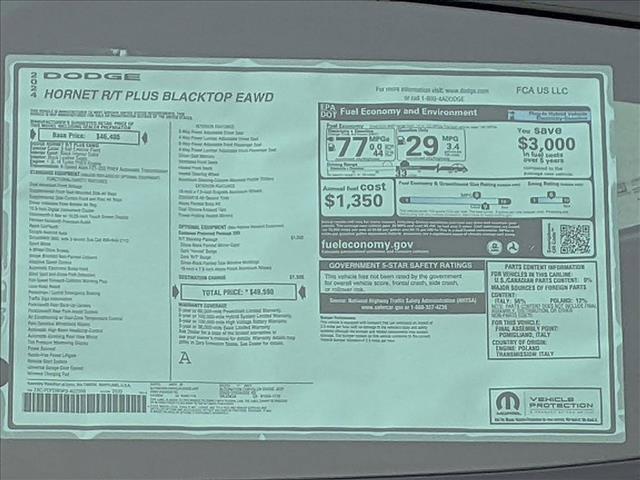 new 2024 Dodge Hornet car, priced at $38,495