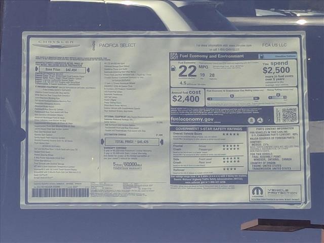 new 2025 Chrysler Pacifica car, priced at $39,991